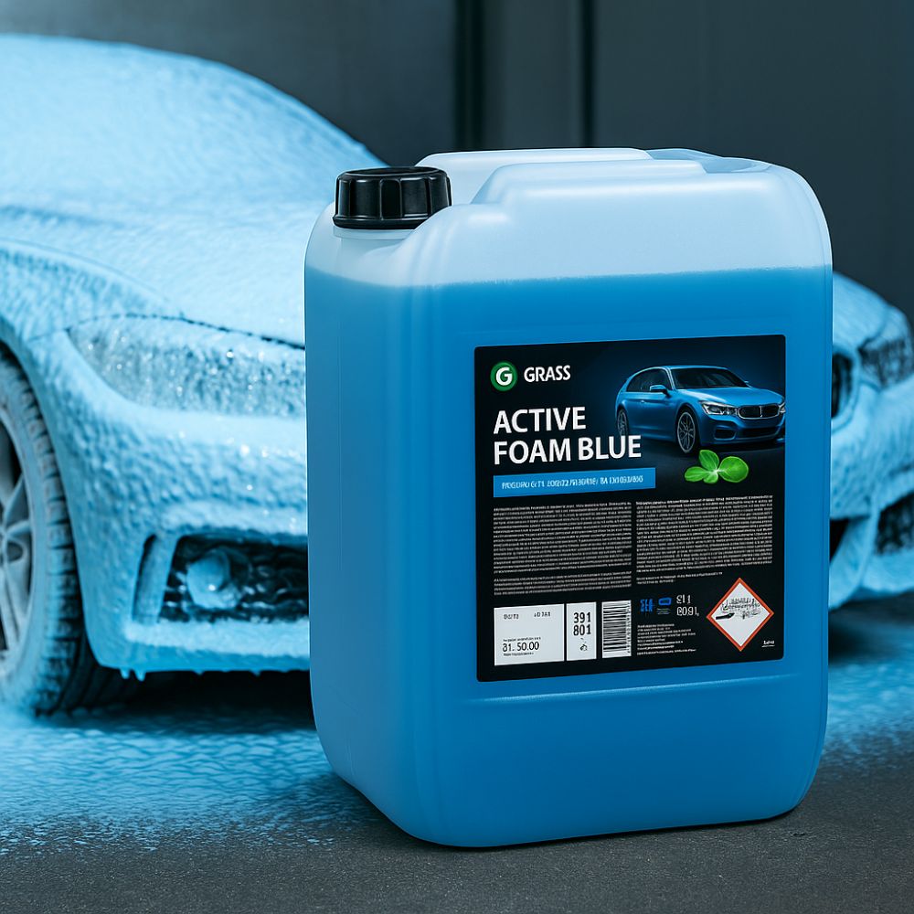spuma activa auto grass active foam blue 2